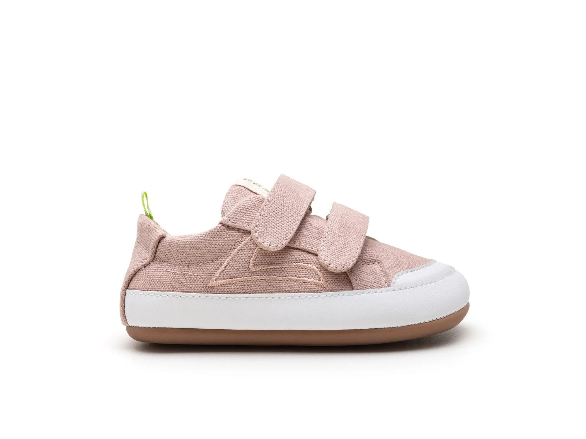 Tip Toey Joey Girl's Bossy Green Sneakers - Lona Rosa Quartzo dress down