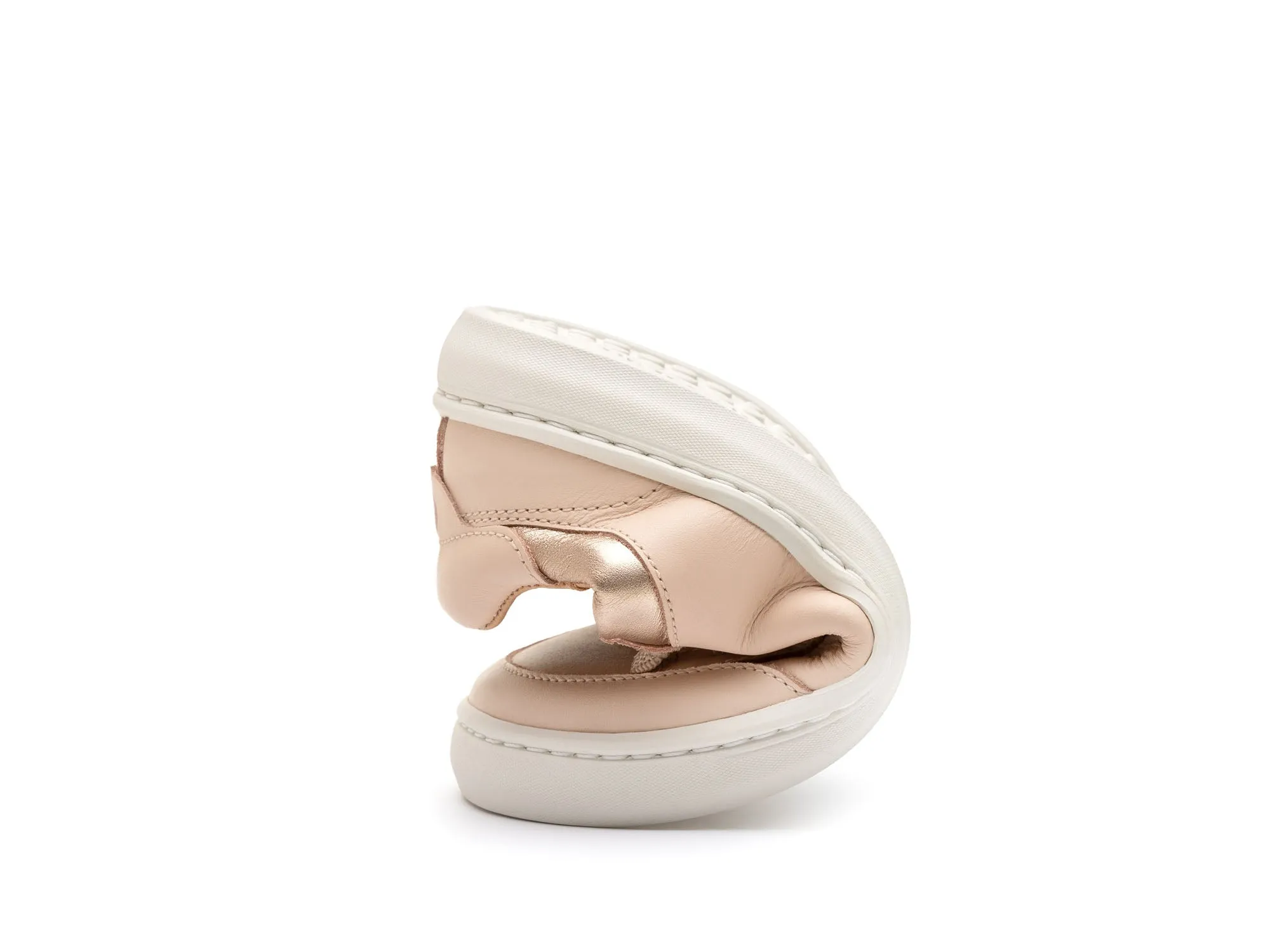 Tip Toey Joey Girl's Breeze Casual Shoes - Papaya Cream / Metalic Salmon simple feel