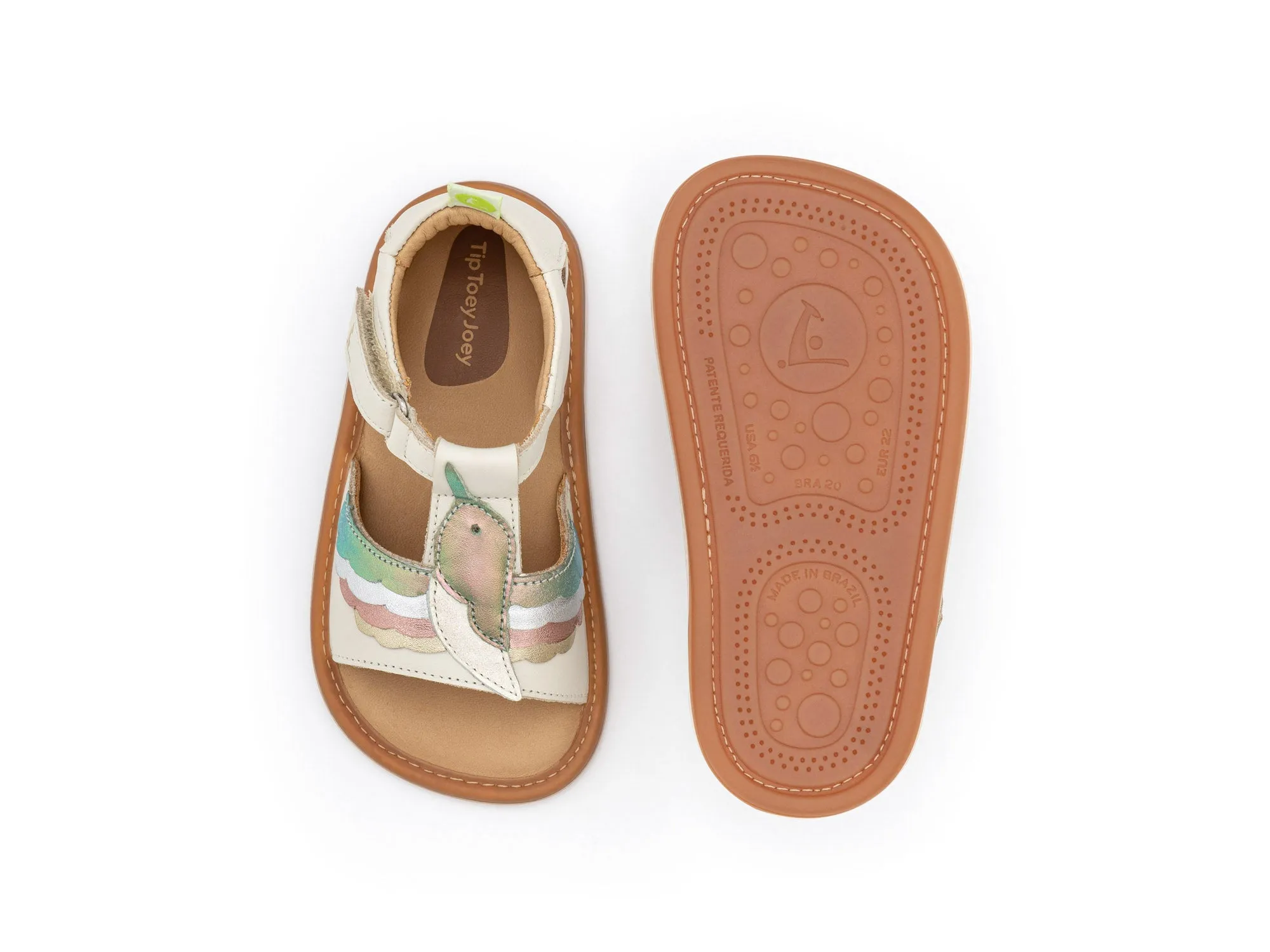 Tip Toey Joey Girl's Hummingbird Sandals - Tapioca / Boreal / White Dream Zen Mood