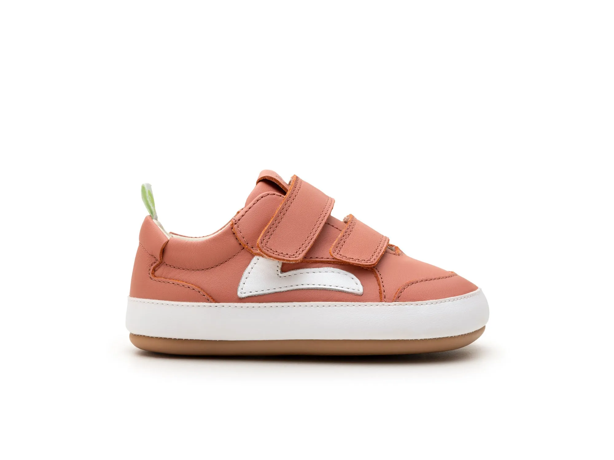 Tip Toey Joey Girl's Landy Sneakers - Rosa Seco / White style boost