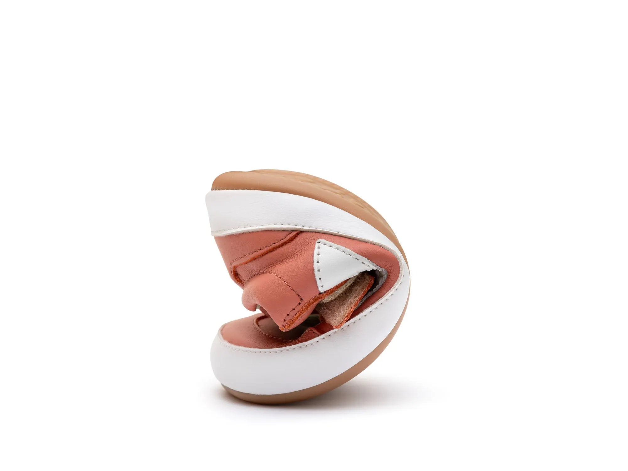 Tip Toey Joey Girl's Landy Sneakers - Rosa Seco / White comfort style