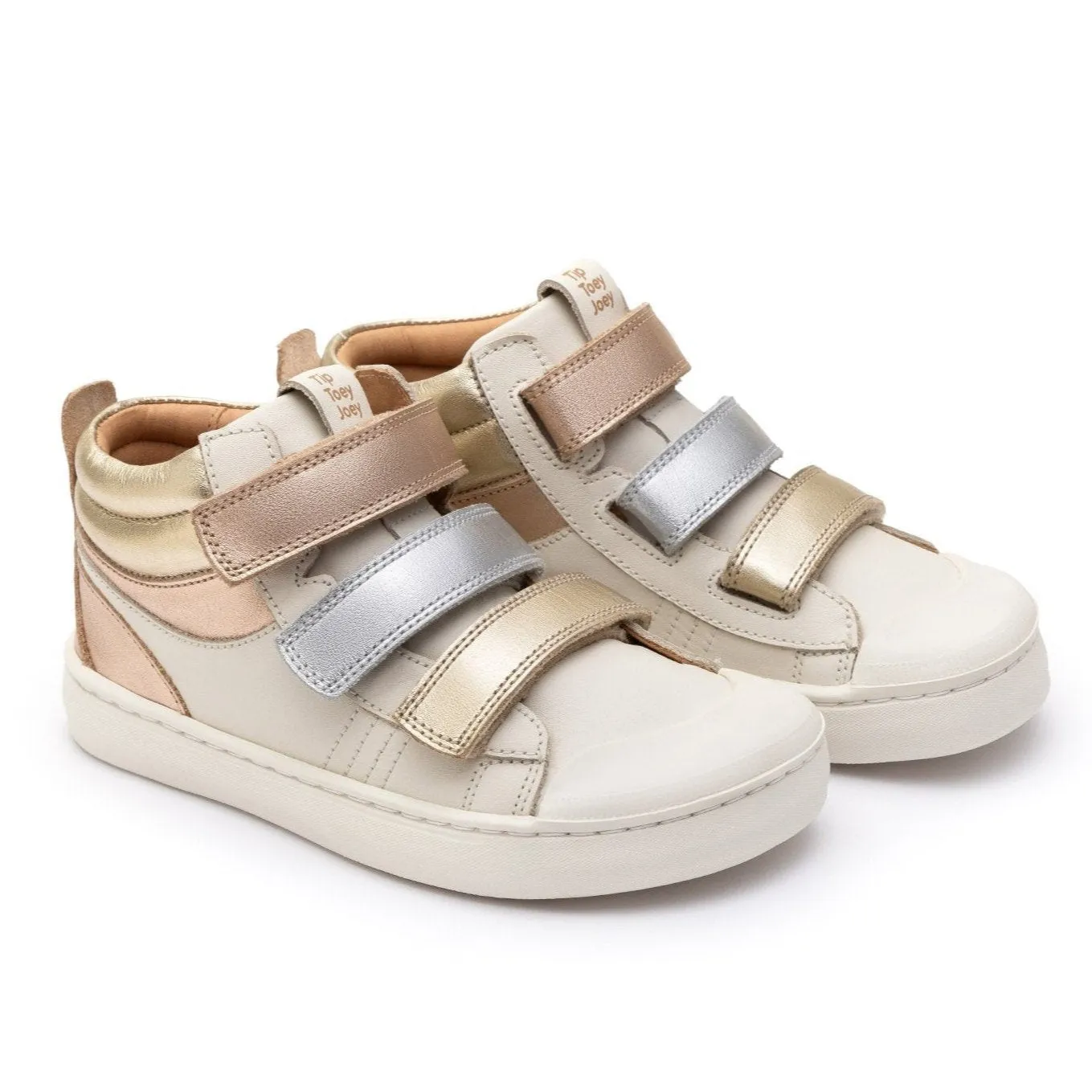 Tip Toey Joey Girl's Leap Casual Shoes - Tapioca / Metalic Salmon casual air