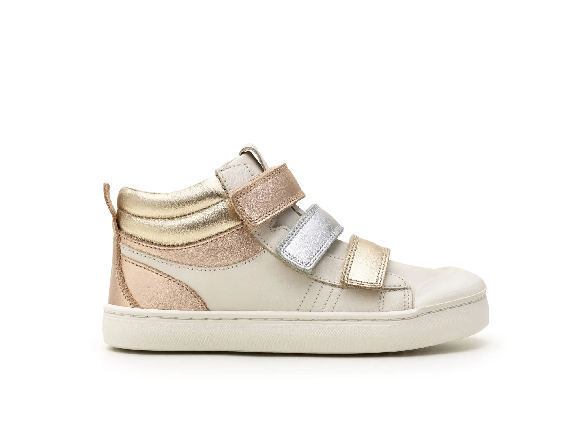 Tip Toey Joey Girl's Leap Casual Shoes - Tapioca / Metalic Salmon vibe relax