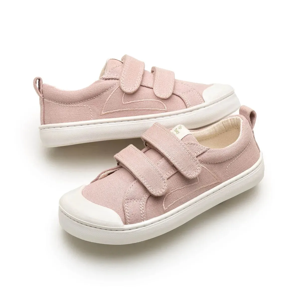Tip Toey Joey Girl's Ramp Green Sneakers - Lona Rosa Quartzo cozy move