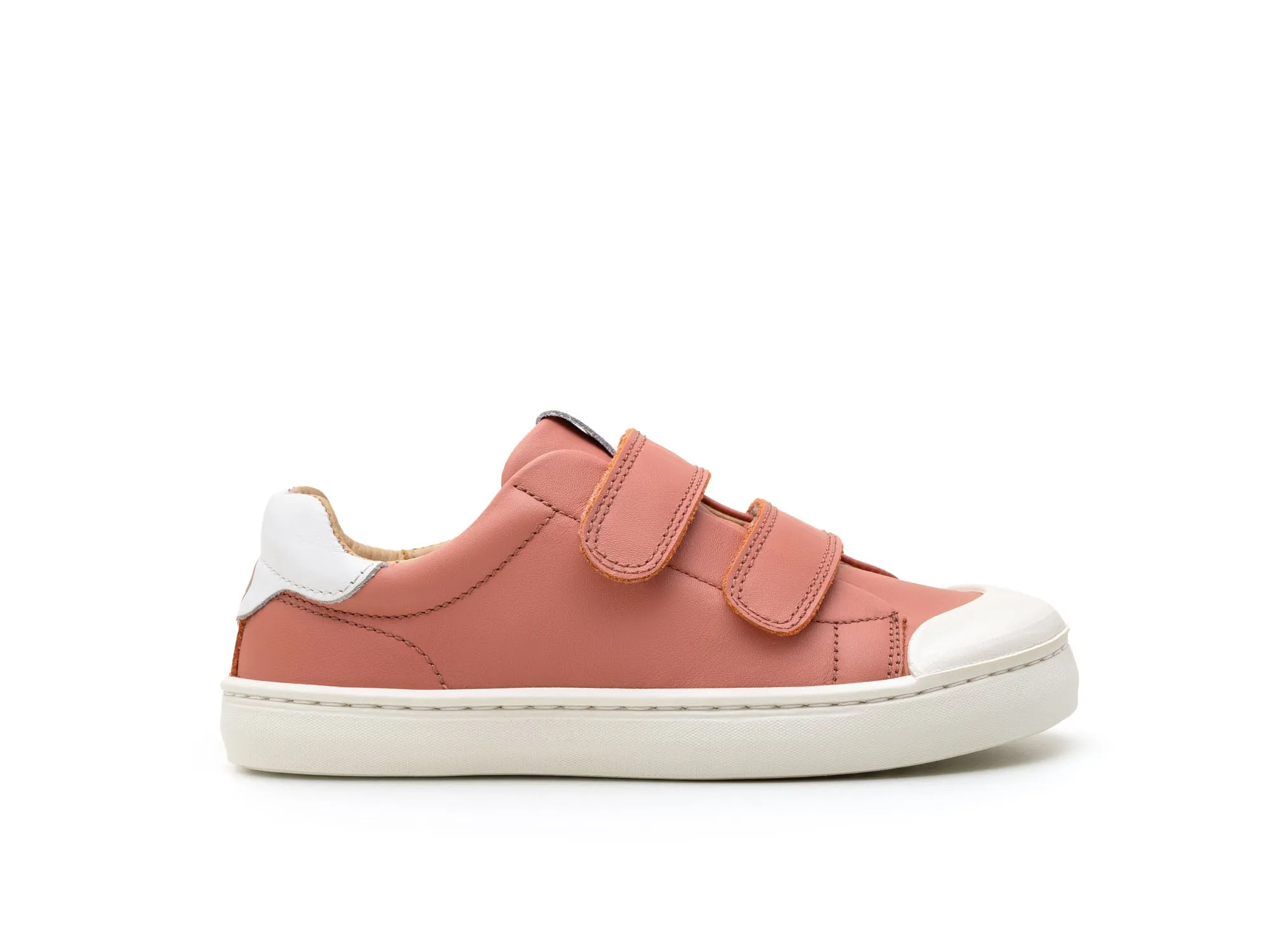 Tip Toey Joey Girl's Ramp Sneakers - Rosa Seco / White basic edge