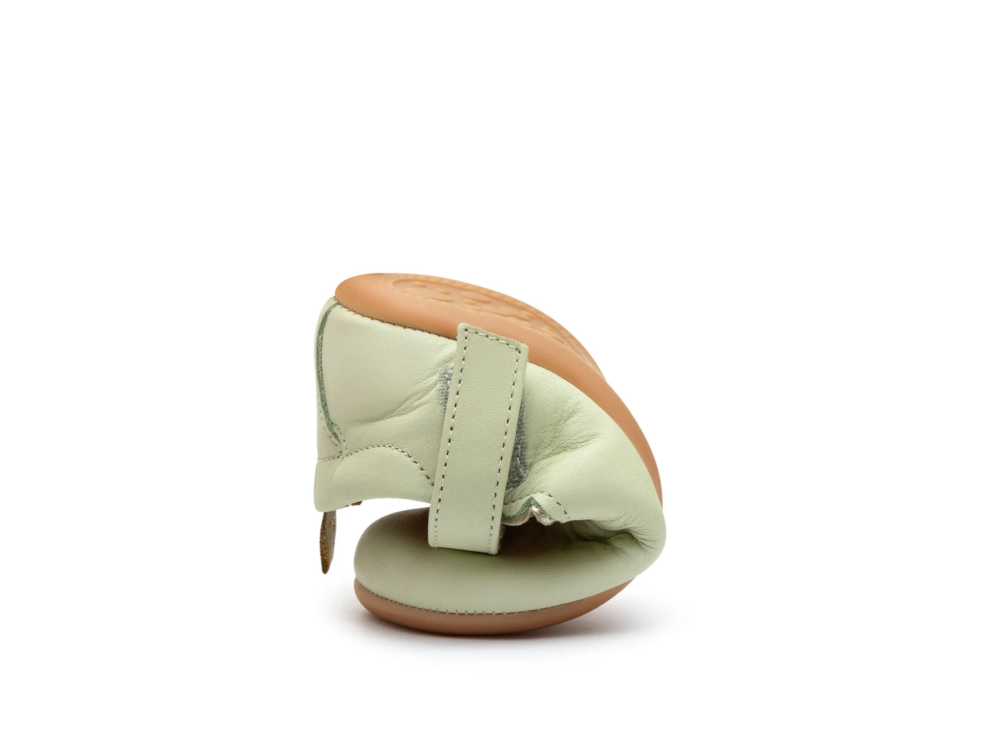 Tip Toey Joey Girl's Roundy Mary Jane Shoes - Aloe Wash / Champagne activity fit