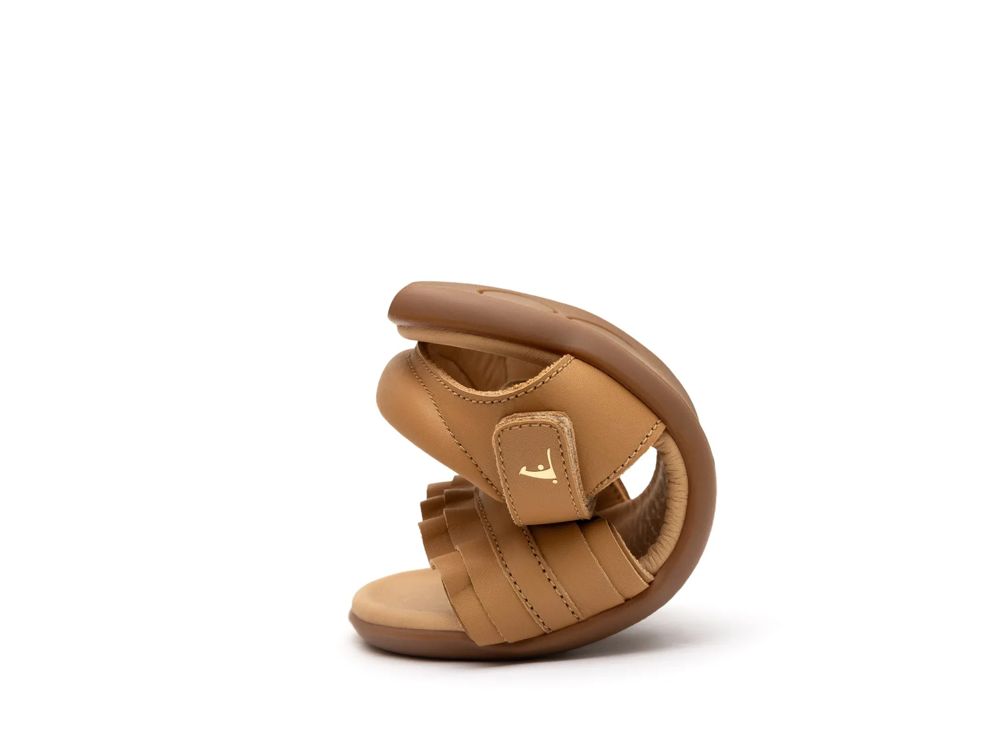 Tip Toey Joey Girl's Ruffle Sandals - Hay Ocean Joy