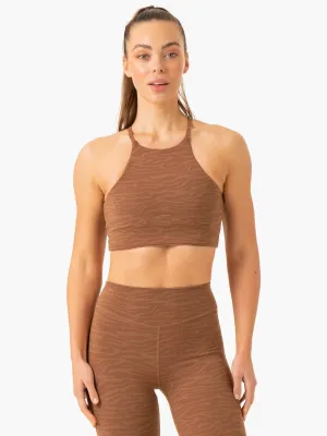 Transform Reversible Sports Crop - Chocolate Zebra multi color trend