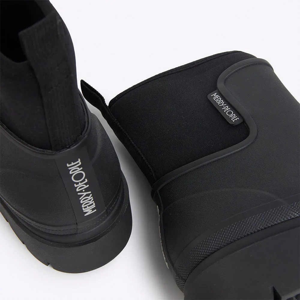 Tully Rain Boot in Black from Merry People modern utility