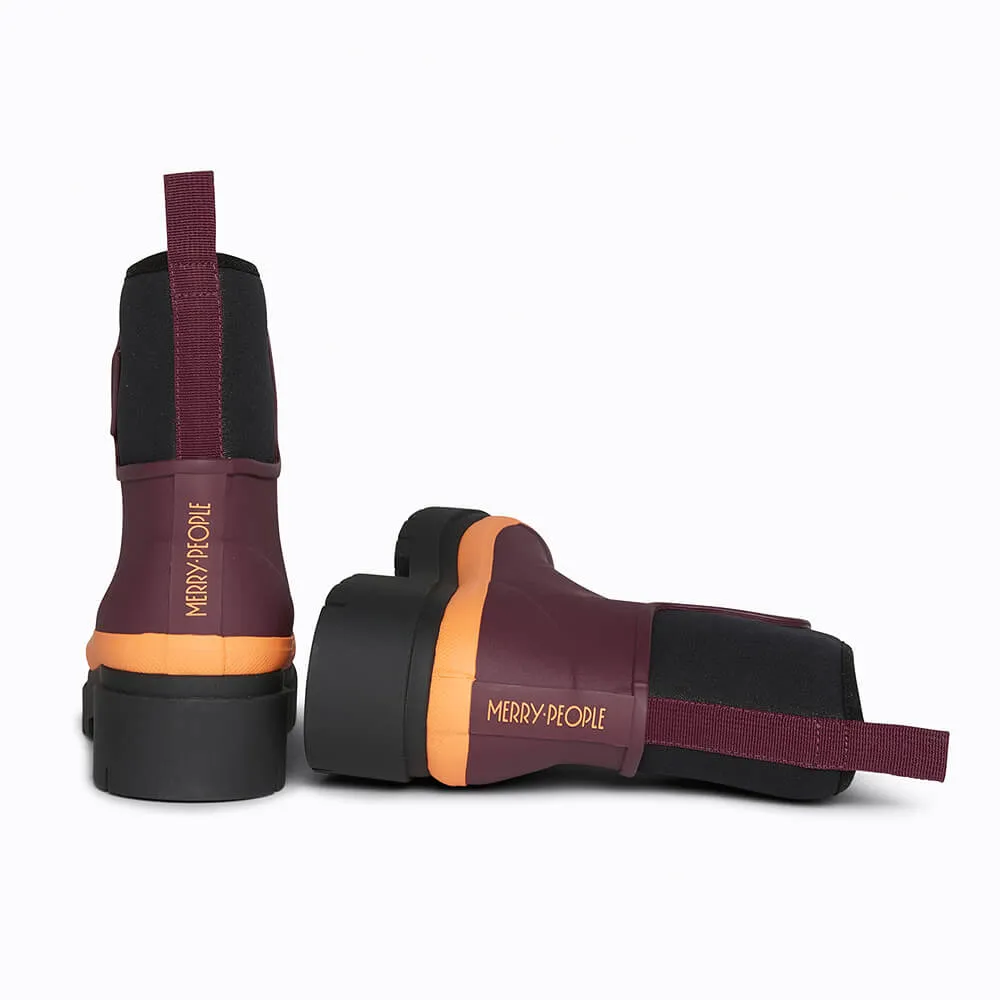 Tully Rain Boot in Plum from Merry People daring fit