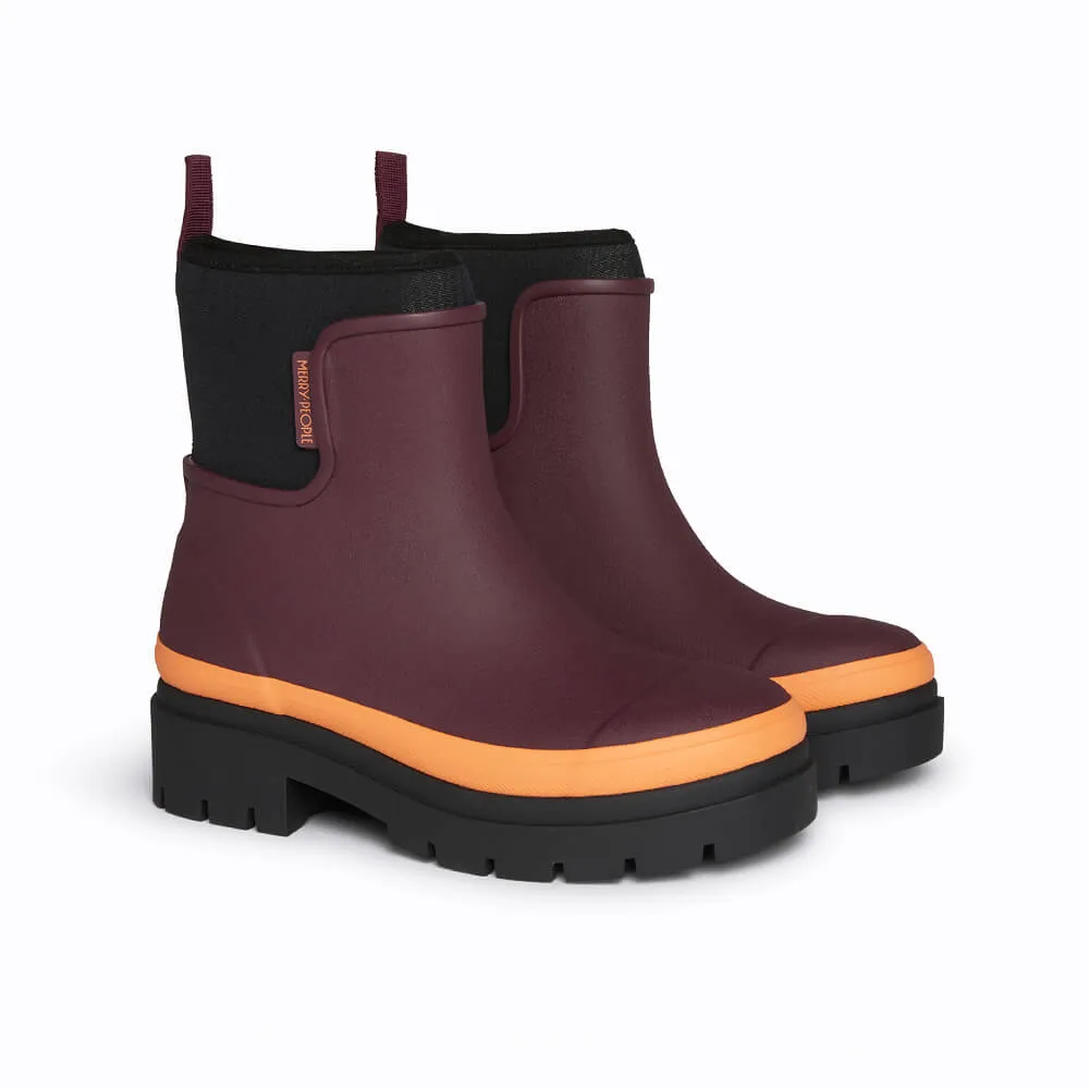 Tully Rain Boot in Plum from Merry People move more
