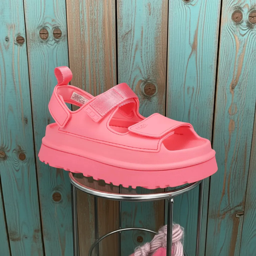 UGG Women's Goldenglow Sandal Pink Travel Joy