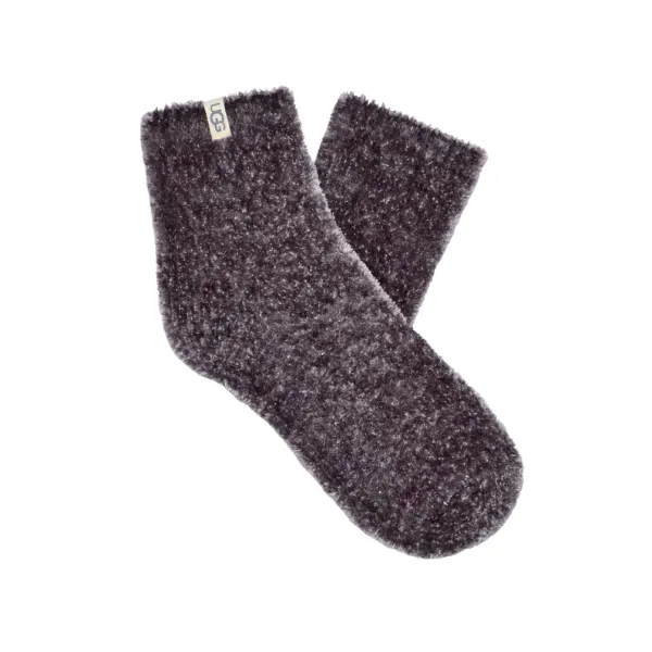 UGG Women's Leda Cozy Quarter Sock Charcoal Outdoor Tough