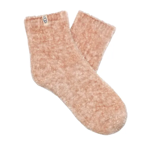 UGG Women's Leda Cozy Quarter Sock Moonbeam Light Breath