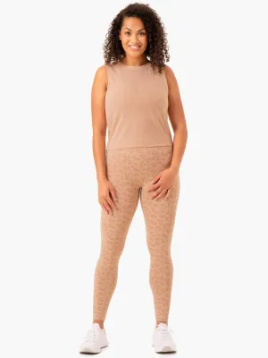 Ultra Mesh Tank - Tan trendy style