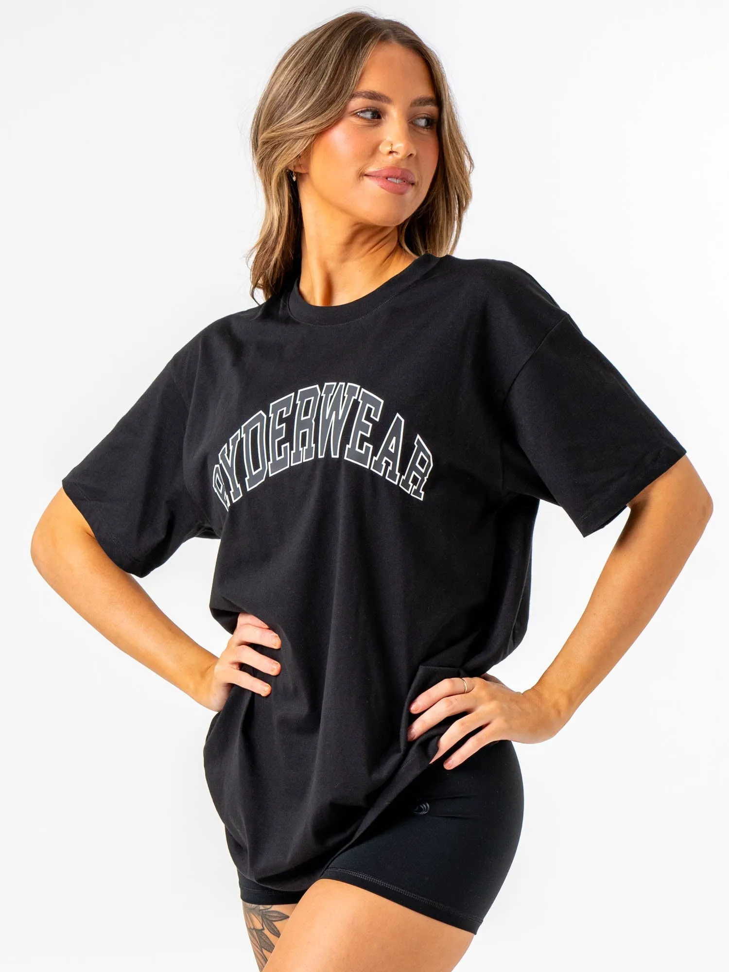 Unisex Collegiate T-Shirt - Black layering piece