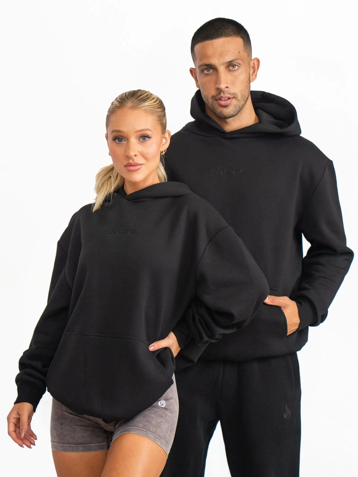 Unisex Hoodie - Black cozy fit