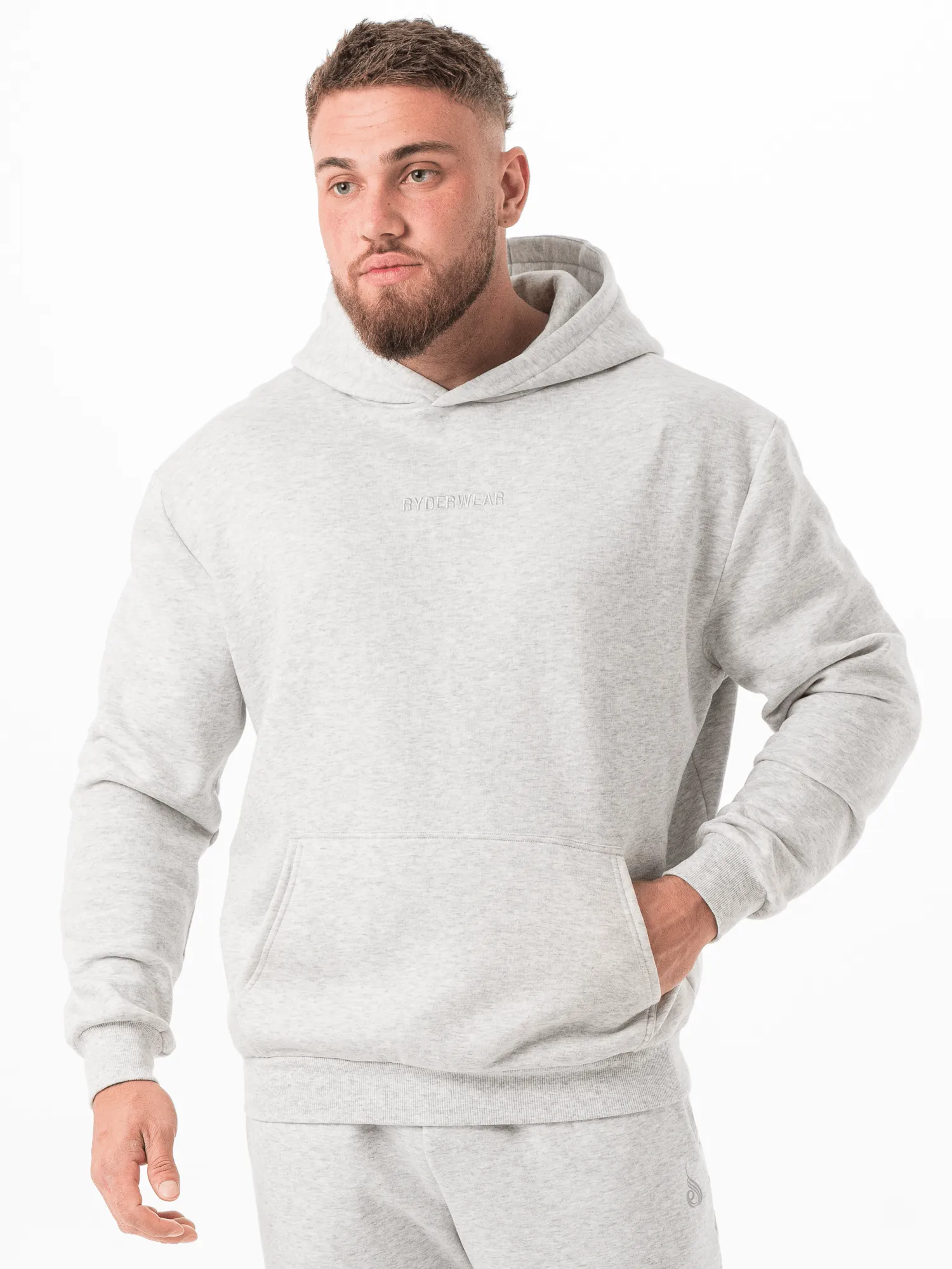 Unisex Hoodie - Snow Marl breathable knit