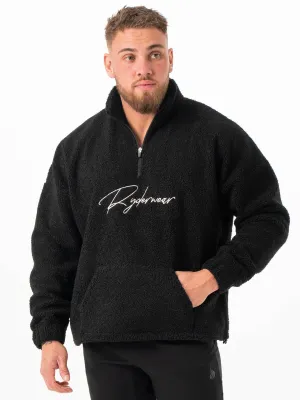 Unisex Teddy Jumper - Black urban edge