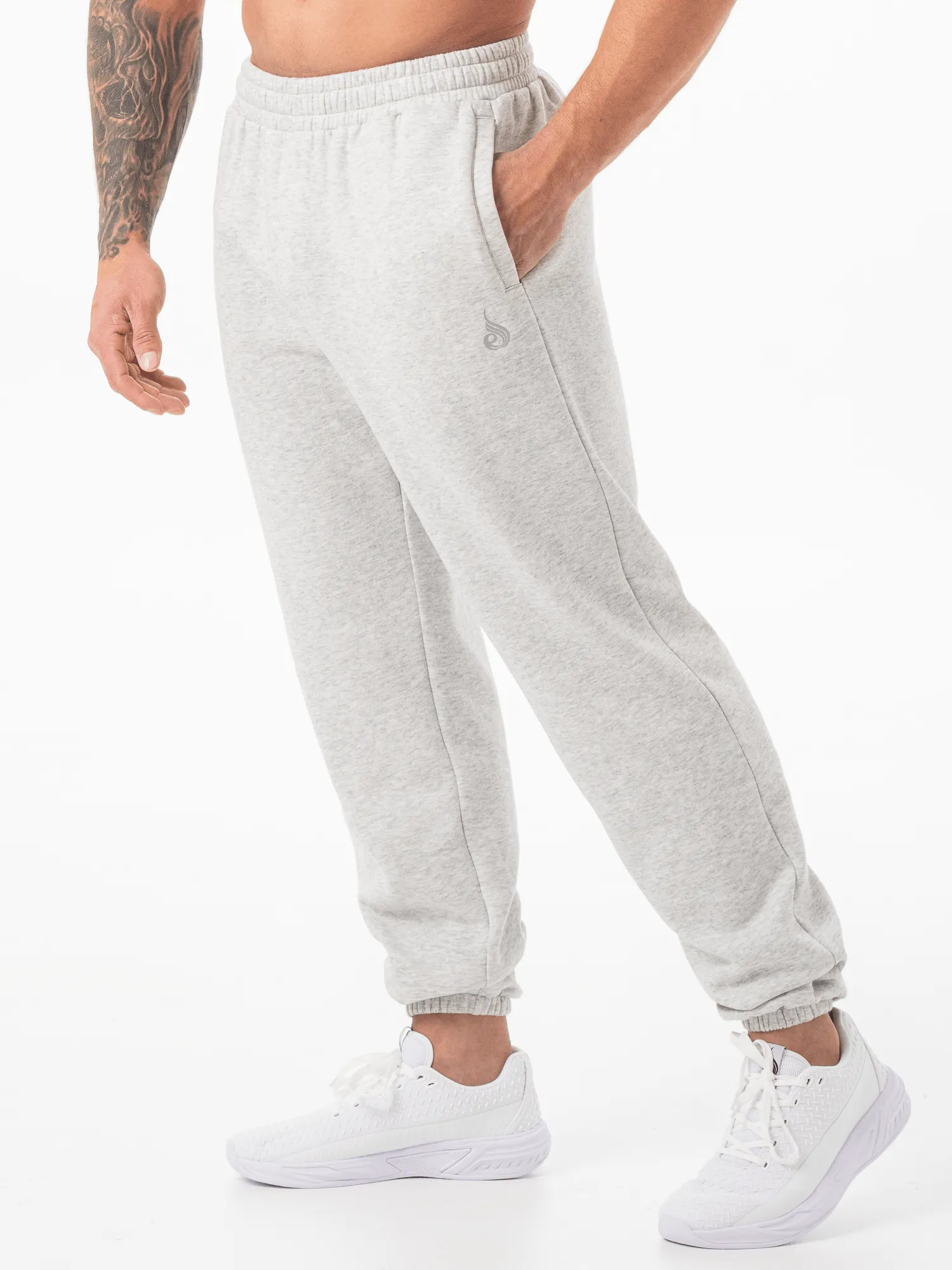Unisex Track Pants - Snow Marl Summer Cool