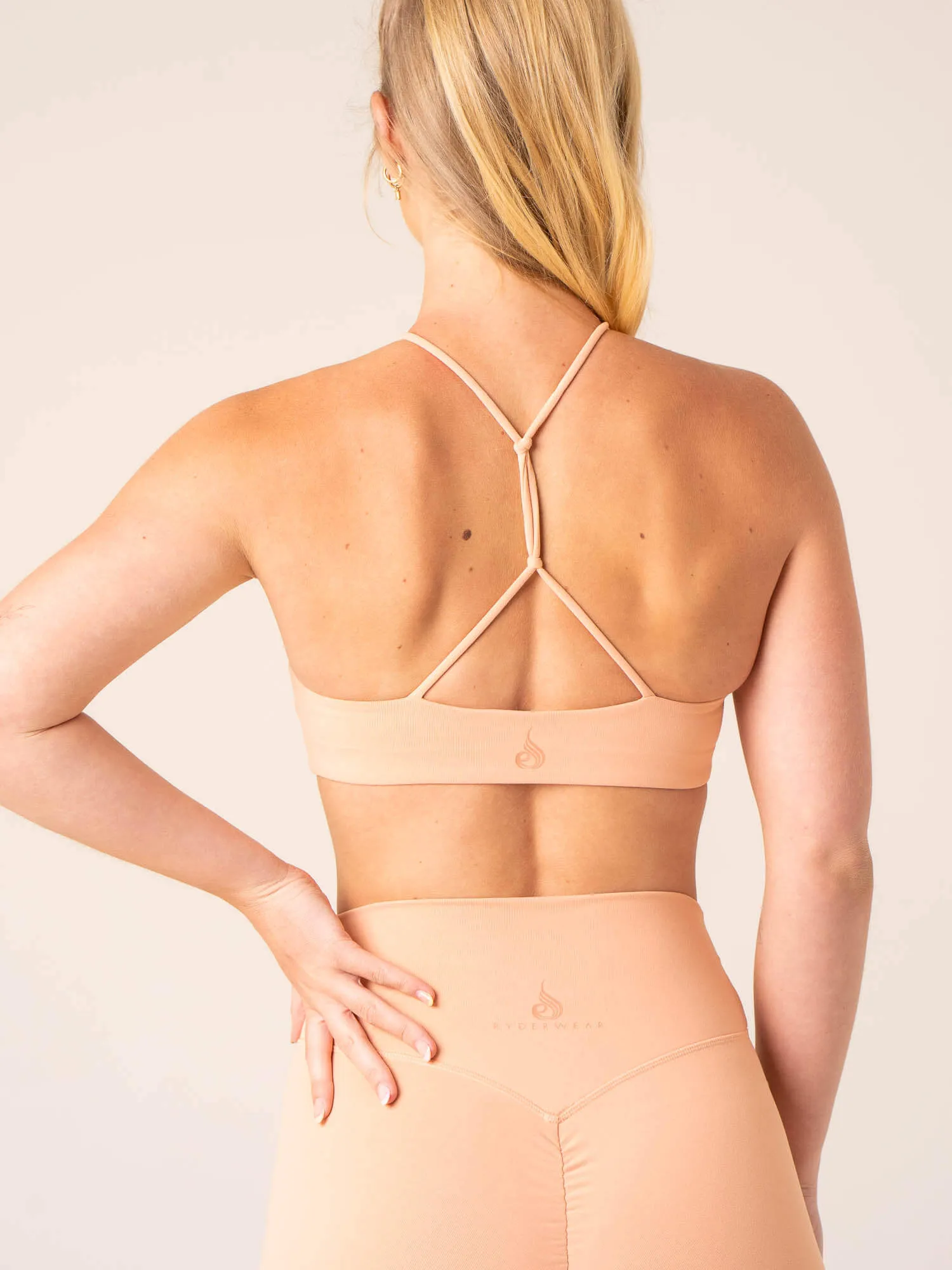 Unstoppable Sports Bra - Peach Breath Fabric