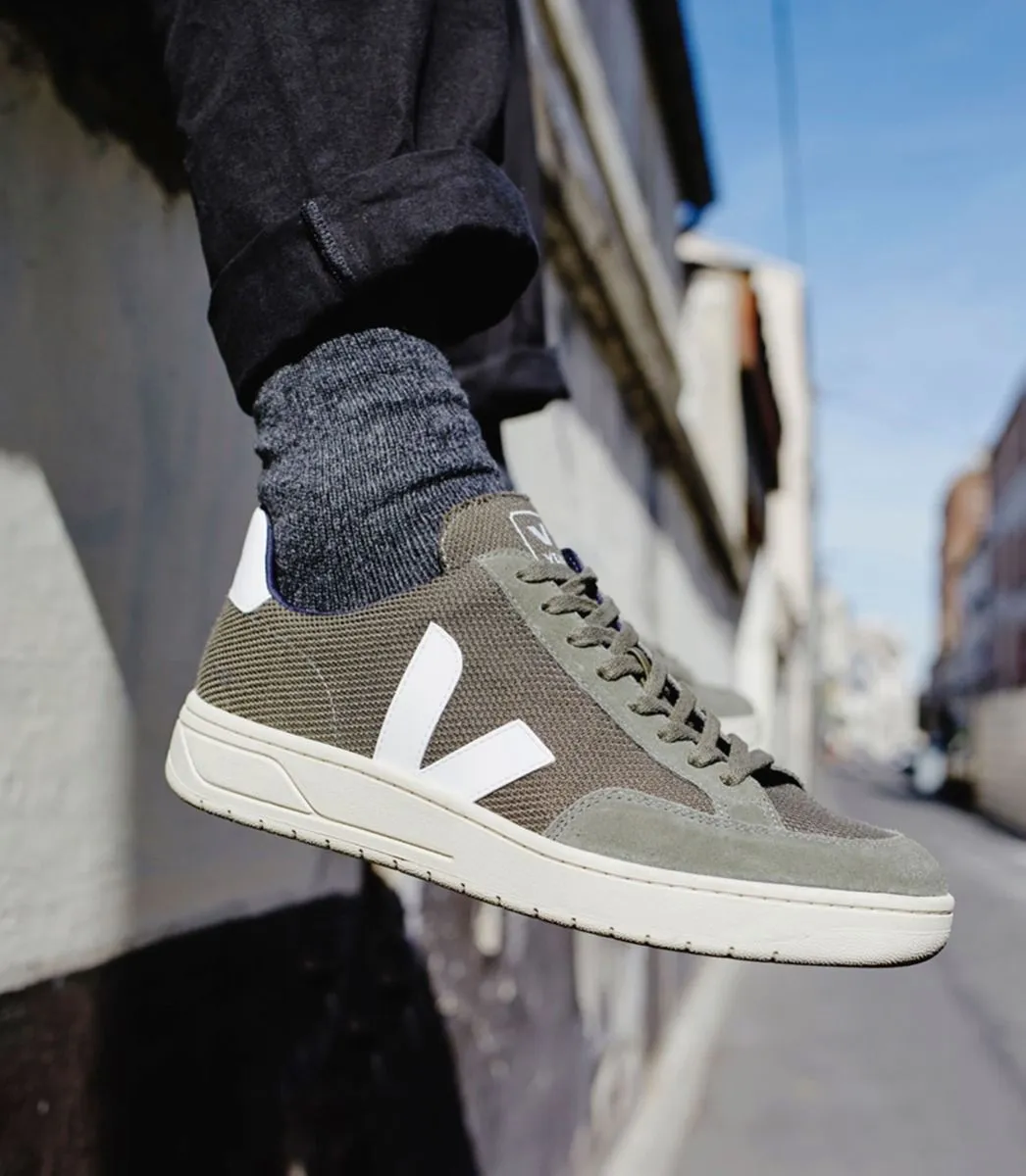 V-12 Sneaker in Mesh Olive from Veja Freedom Walk