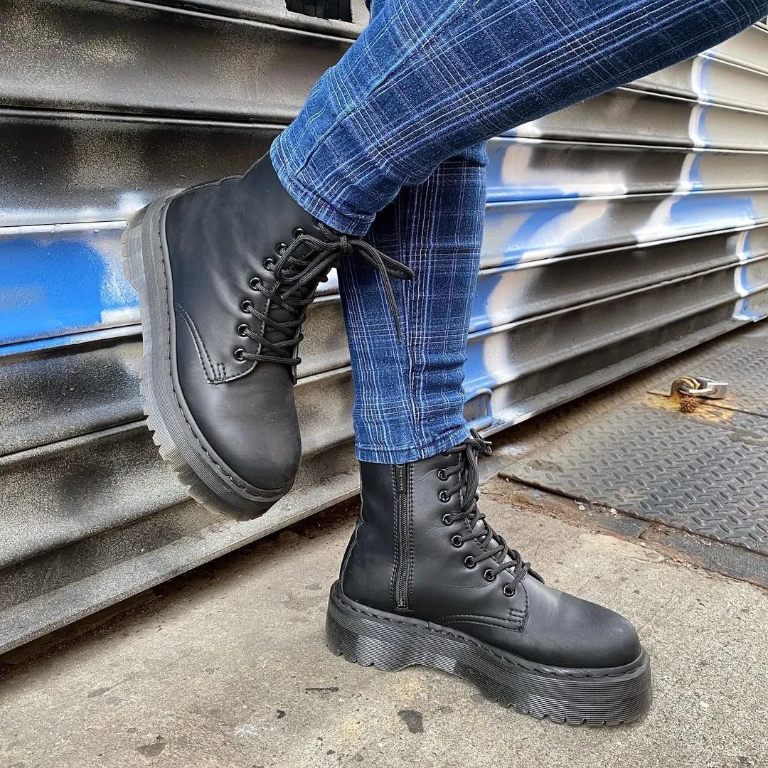 Vegan Jadon II in Black from Dr. Martens earth bold