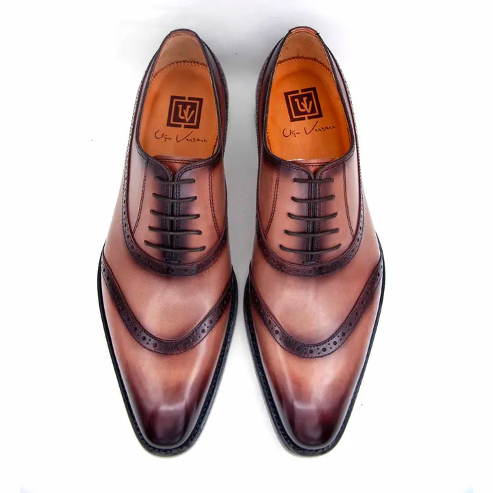 Victor Lace Up Shoes - Walnut minimal tone