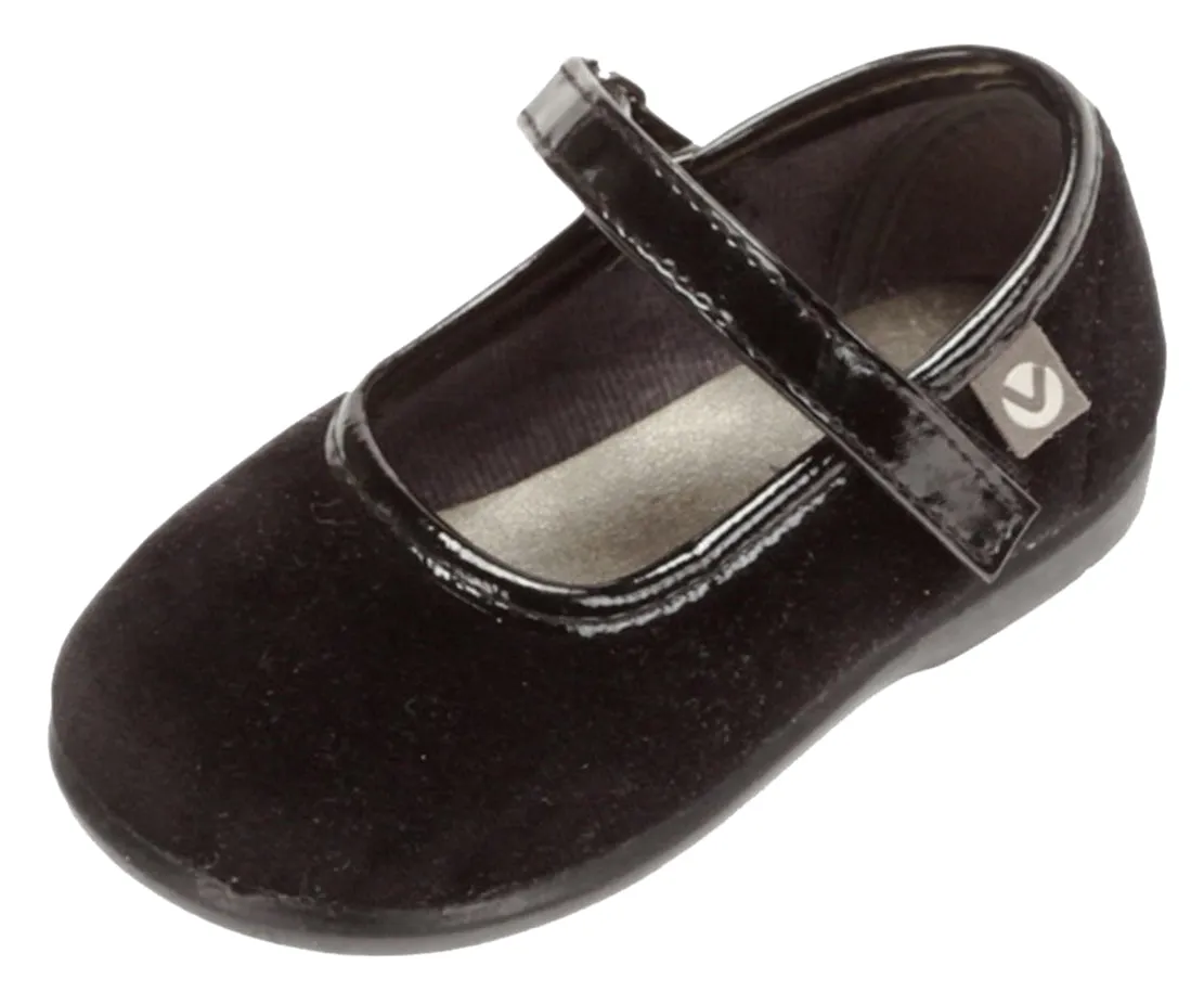 Victoria Alba Velvet Mary Jane Black for Girl's pro vibe