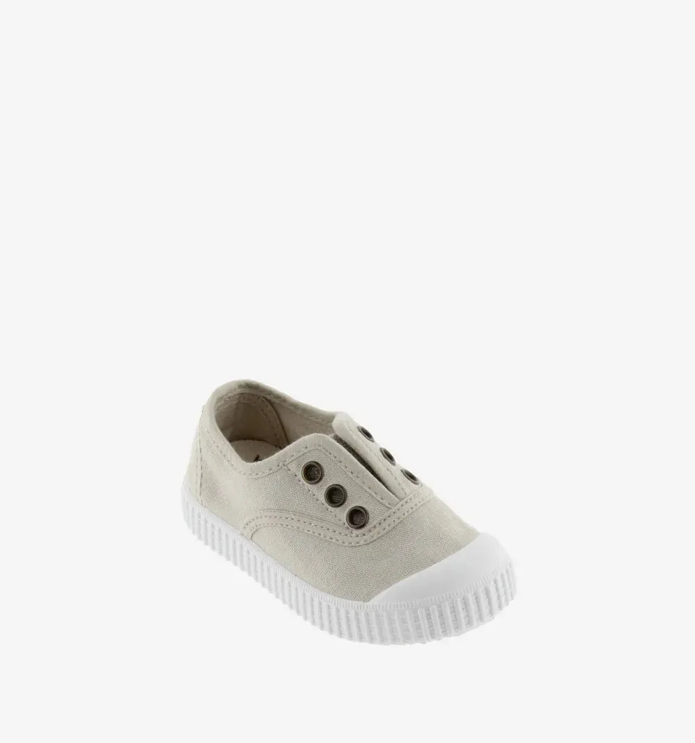 Victoria Boy's and Girl's Inglesa DREC Canvas Trainers - Hielo natural move
