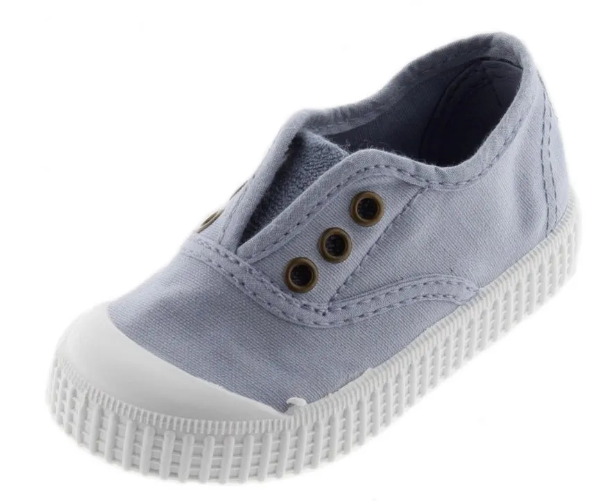 Victoria Girl's and Boy's Laceless Sneakers, Nube Cloud Blue cool feet