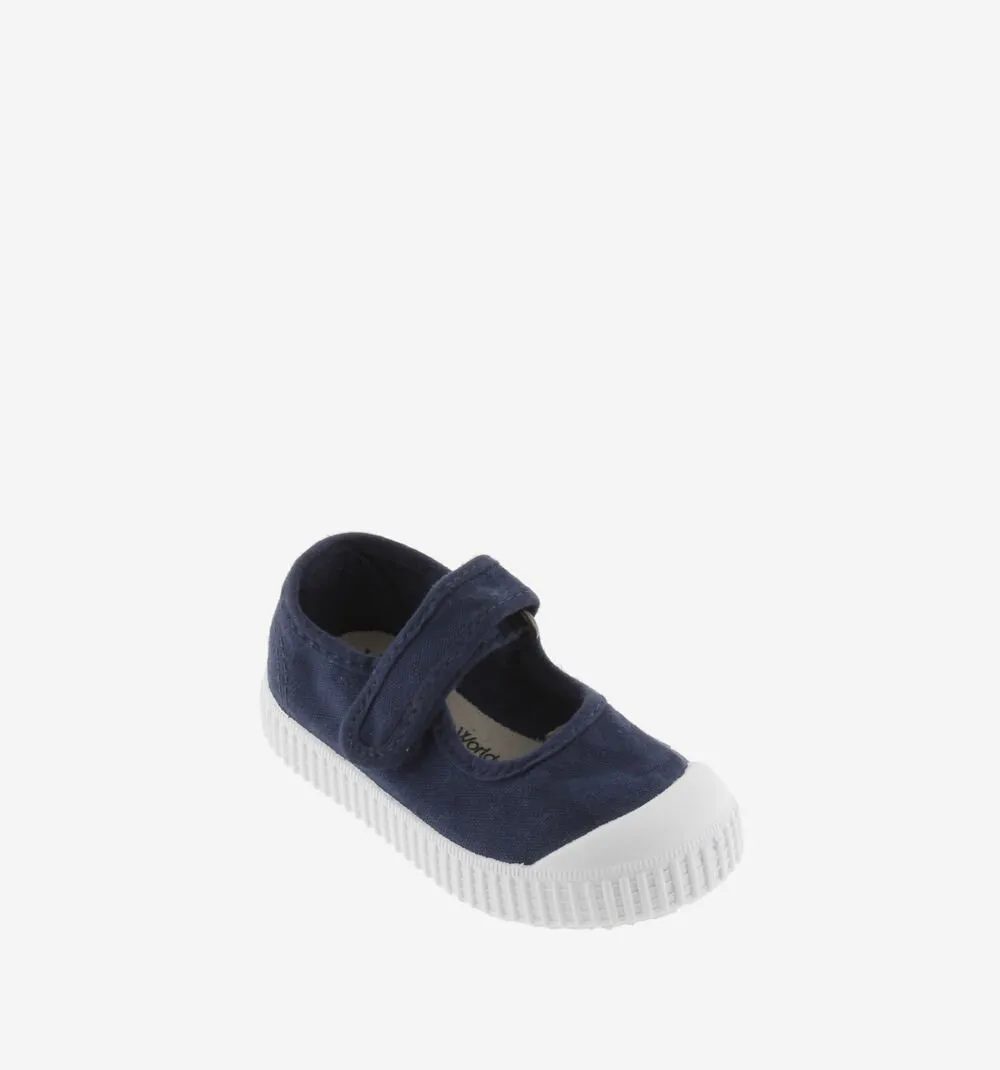 Victoria Girl's DREC Recycled Canvas Mary Jane Shoes - Marino move style