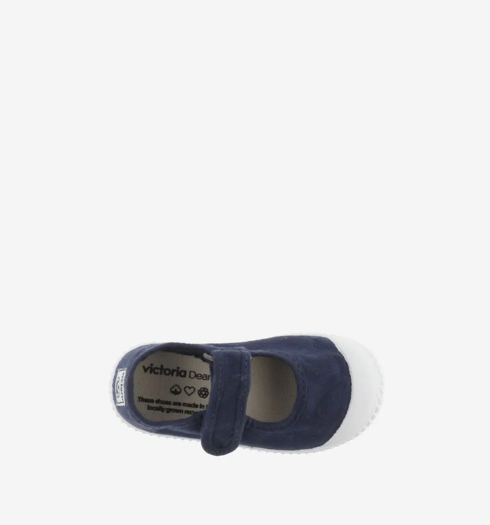 Victoria Girl's DREC Recycled Canvas Mary Jane Shoes - Marino fashion daily