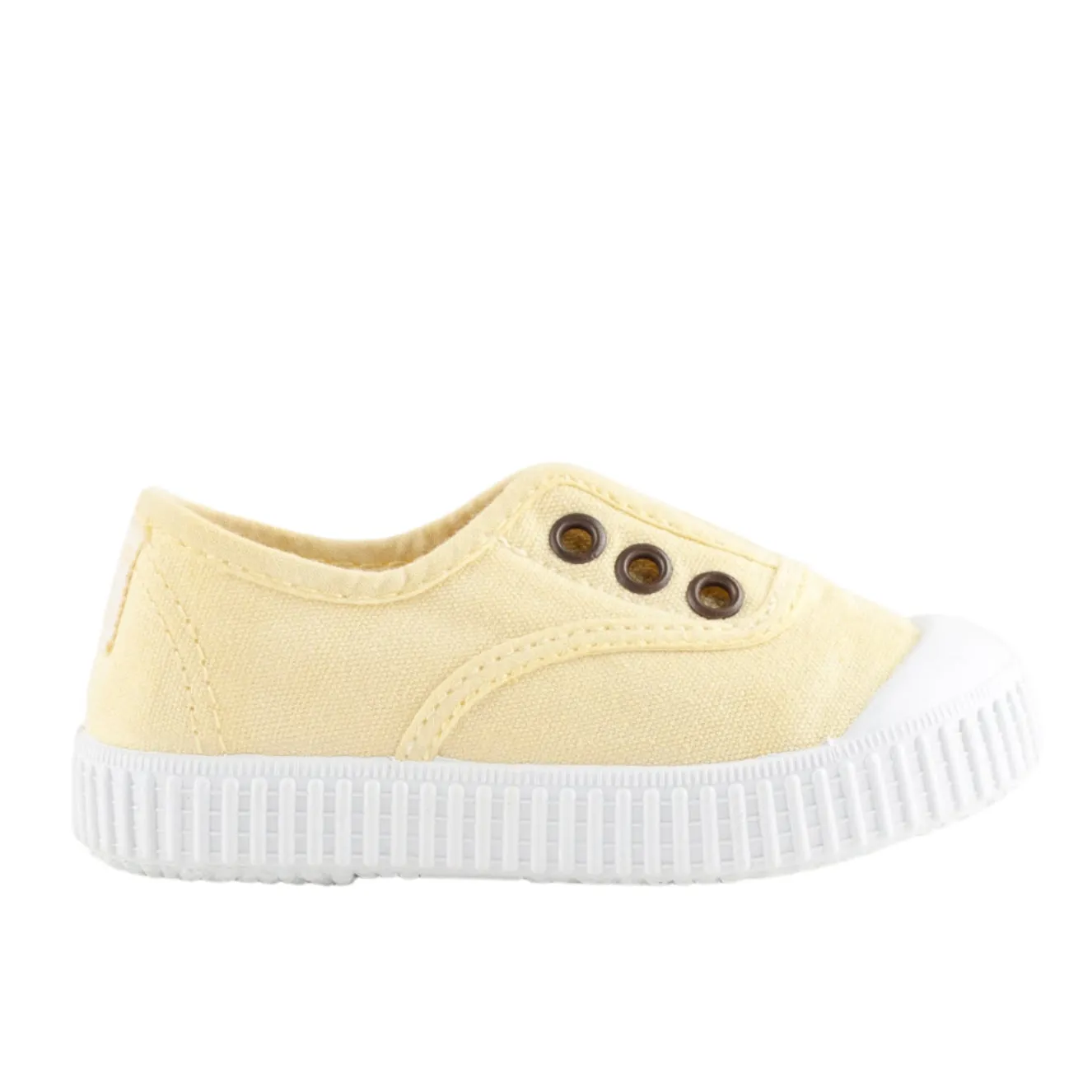 Victoria Girl's Inglesa DREC Canvas Trainers - Banana soft ride