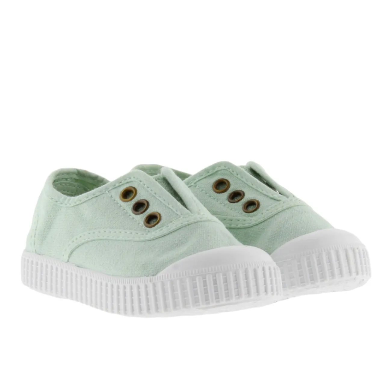 Victoria Girl's Inglesa DREC Canvas Trainers - Melon calm fit