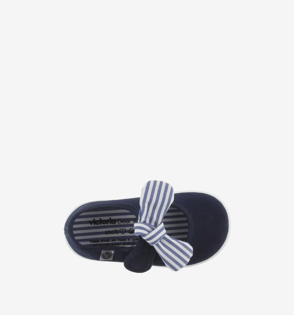 Victoria Girl's OJAL Canvas Mary Jane Shoes - Marino soft ride