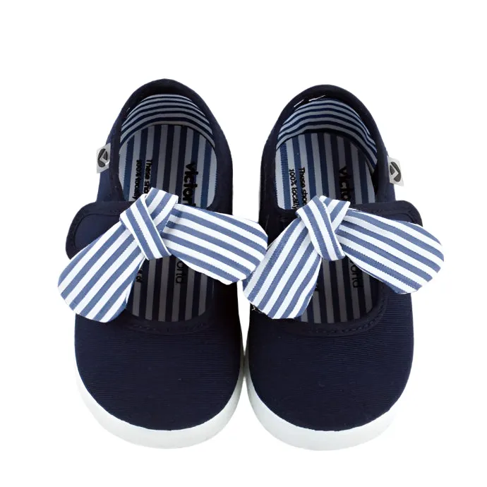 Victoria Girl's OJAL Canvas Mary Jane Shoes - Marino flow street