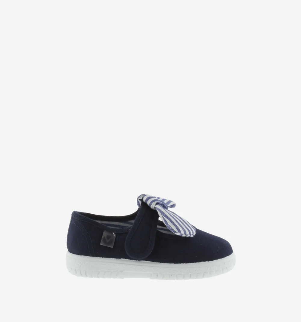 Victoria Girl's OJAL Canvas Mary Jane Shoes - Marino metro edge