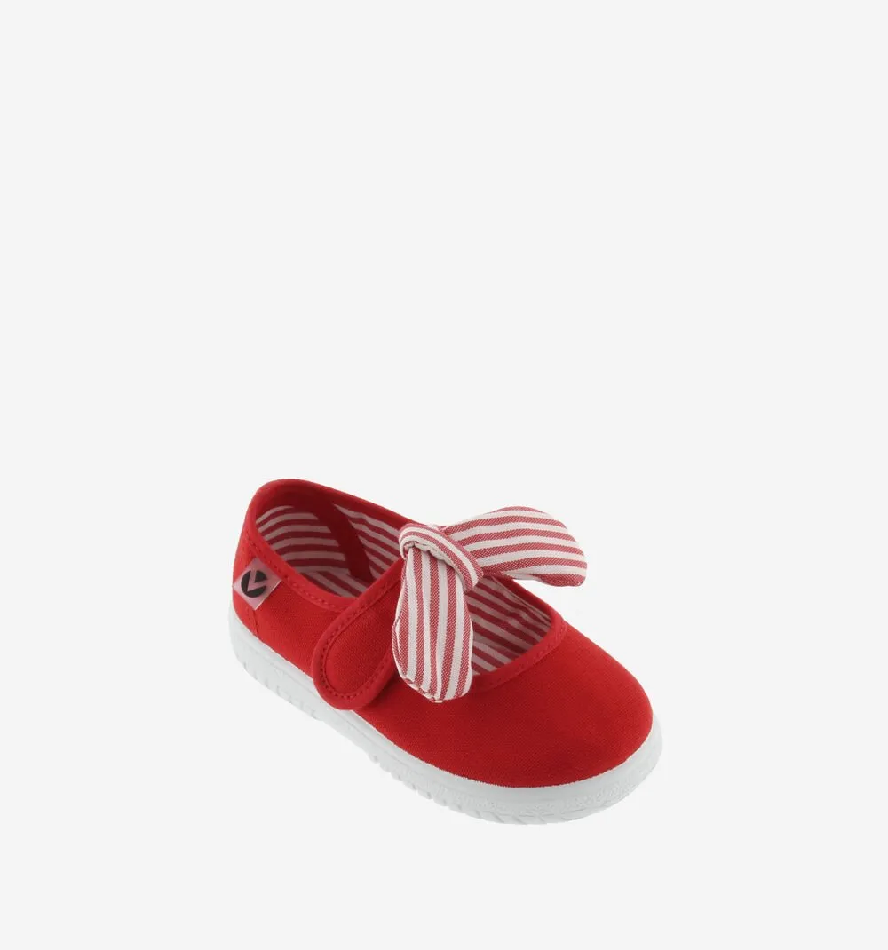 Victoria Girl's OJAL Canvas Mary Jane Shoes - Rojo smart casual