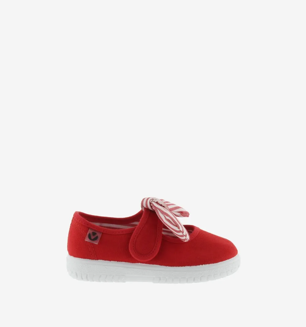 Victoria Girl's OJAL Canvas Mary Jane Shoes - Rojo daily move