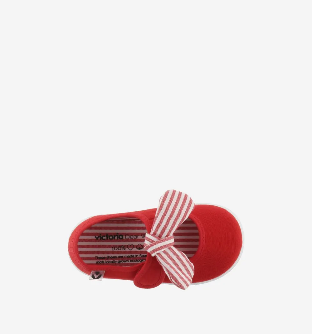 Victoria Girl's OJAL Canvas Mary Jane Shoes - Rojo edge daily