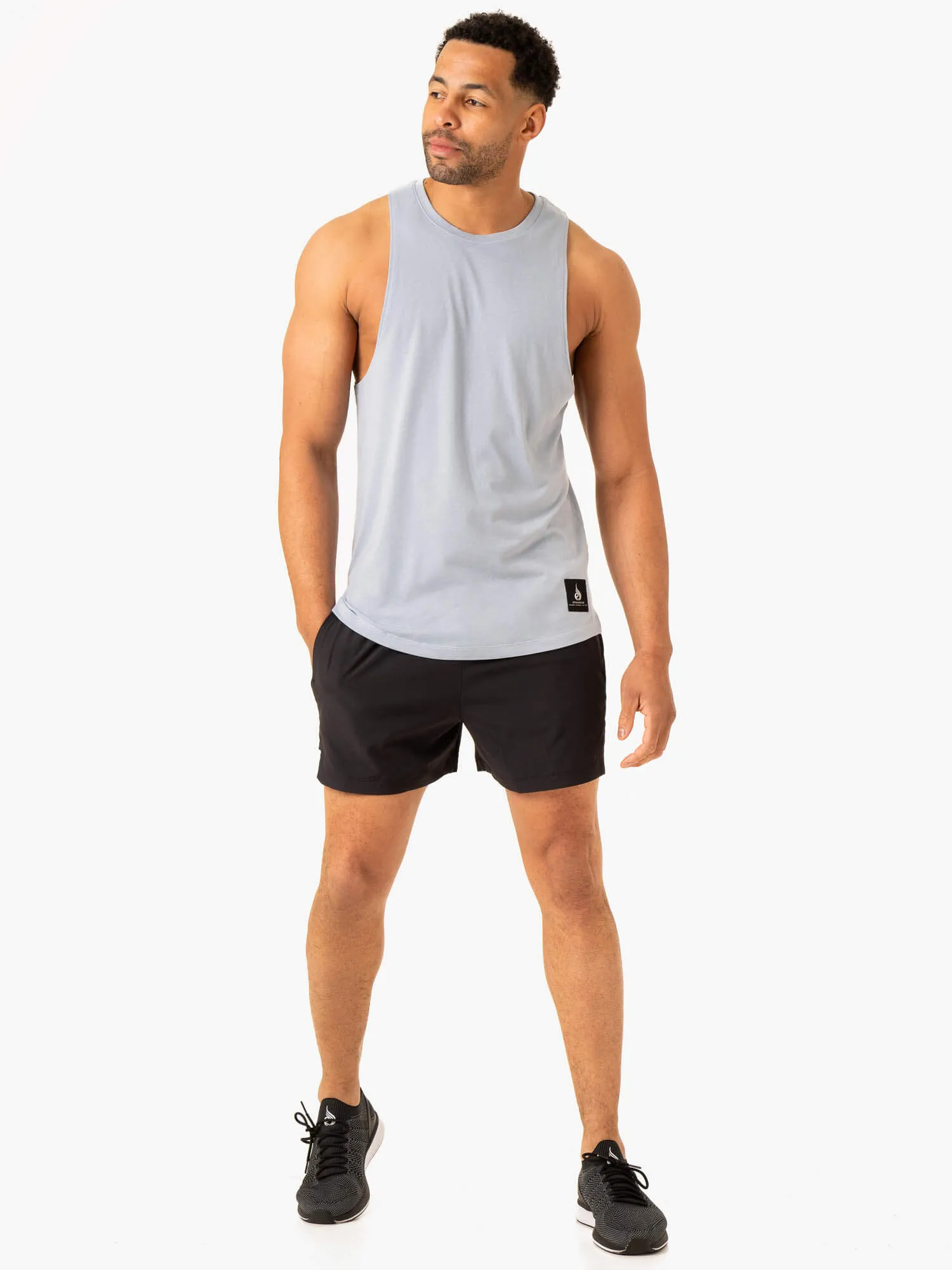 Vital Gym Short - Faded Black sporty colors