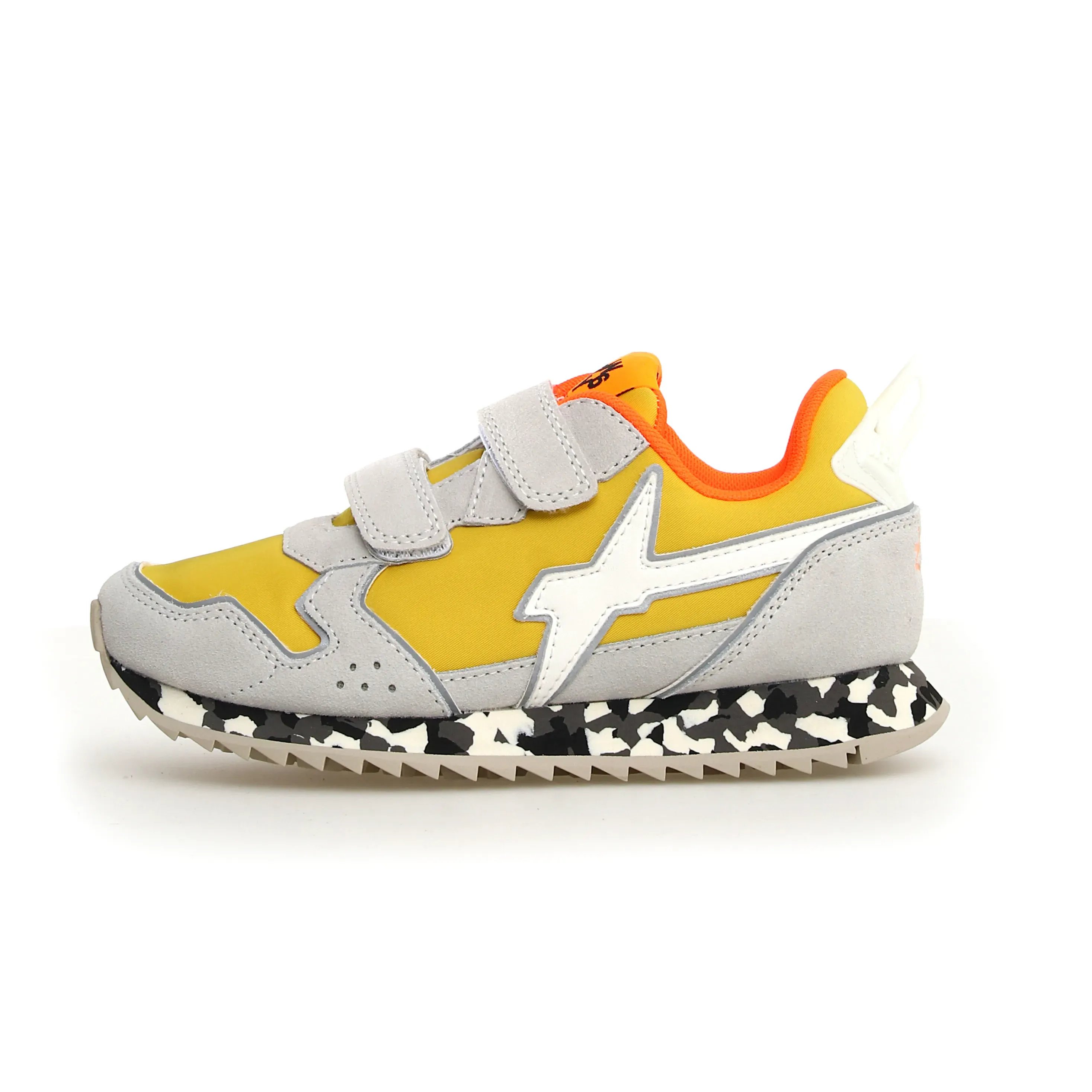 W6YZ Boy's And Girl's Jet Vl-J Casual Shoes - W6YZ White / Yellow vibe daily