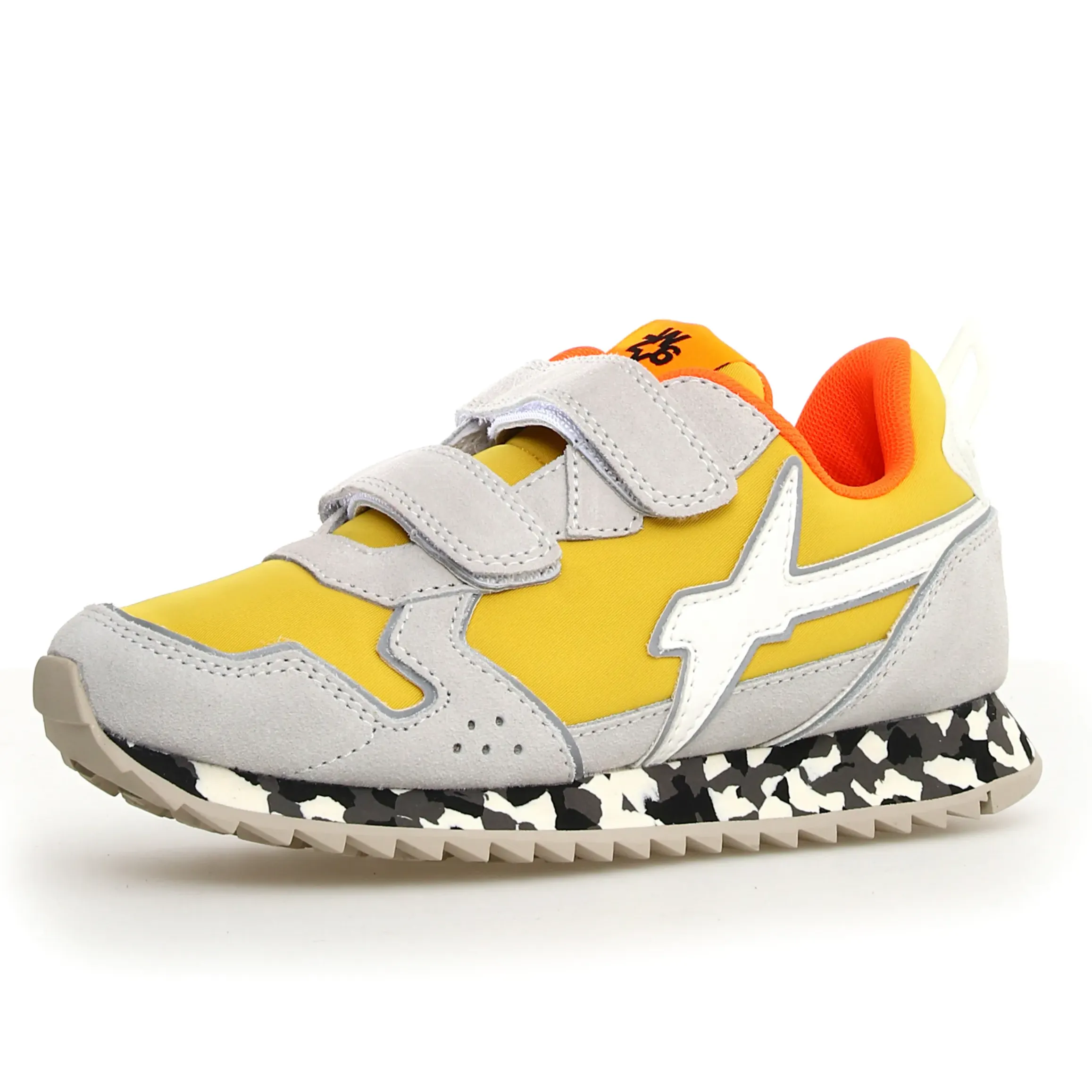W6YZ Boy's And Girl's Jet Vl-J Casual Shoes - W6YZ White / Yellow modern edge