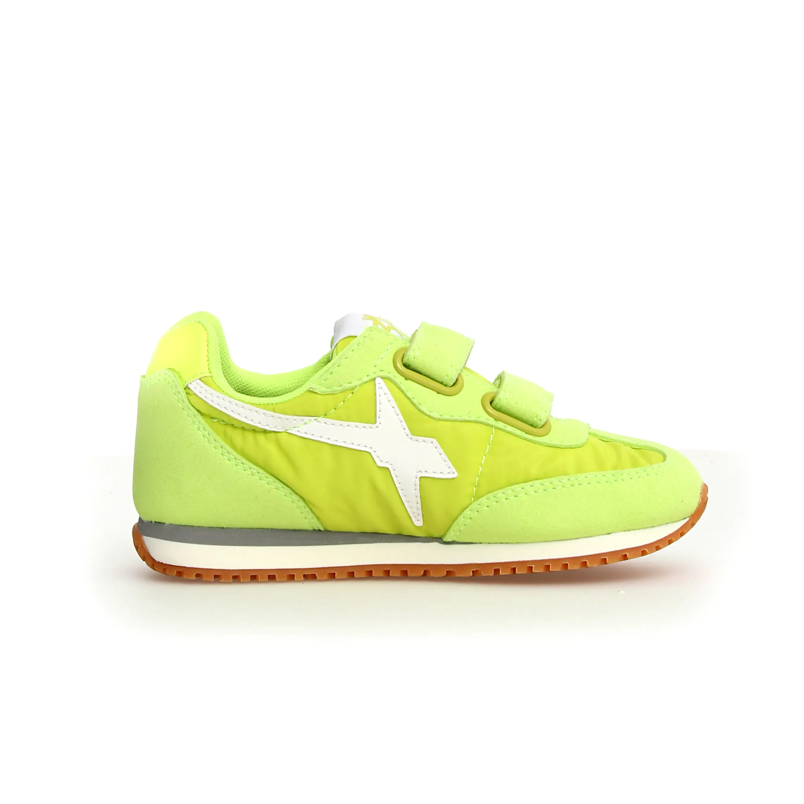 W6YZ Boy's And Girl's Samoa Vl-J Casual Shoes - Light Green / White / Yellow Fluo light vibe