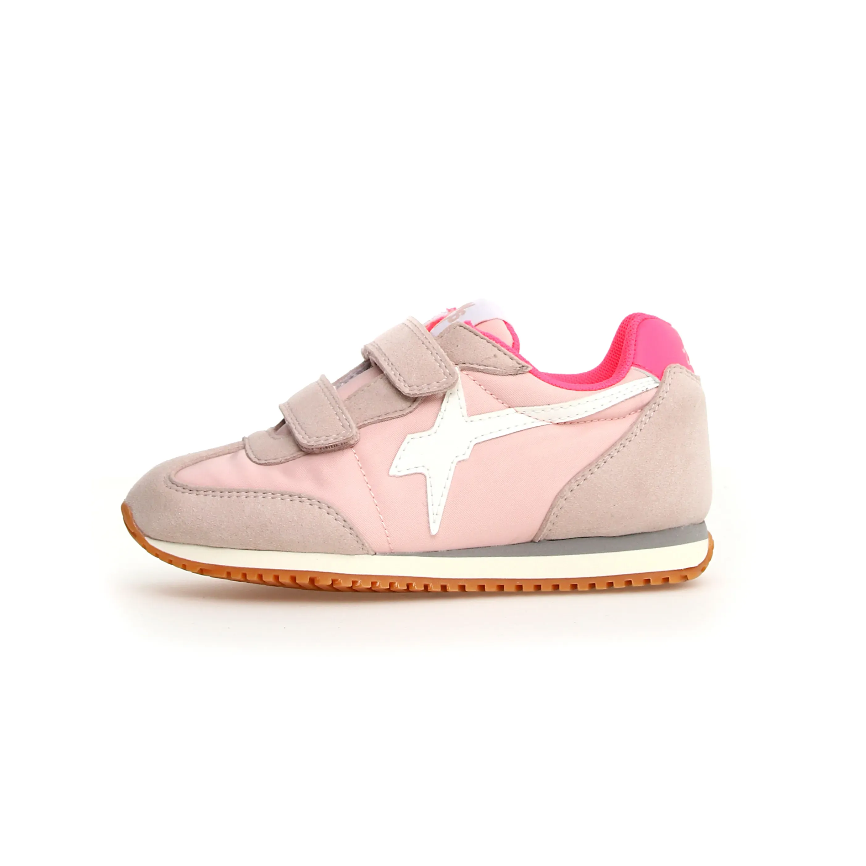 W6YZ Girl's Samoa Vl-J Casual Shoes - Cipria / White / Fuchsia Fluo chill vibe