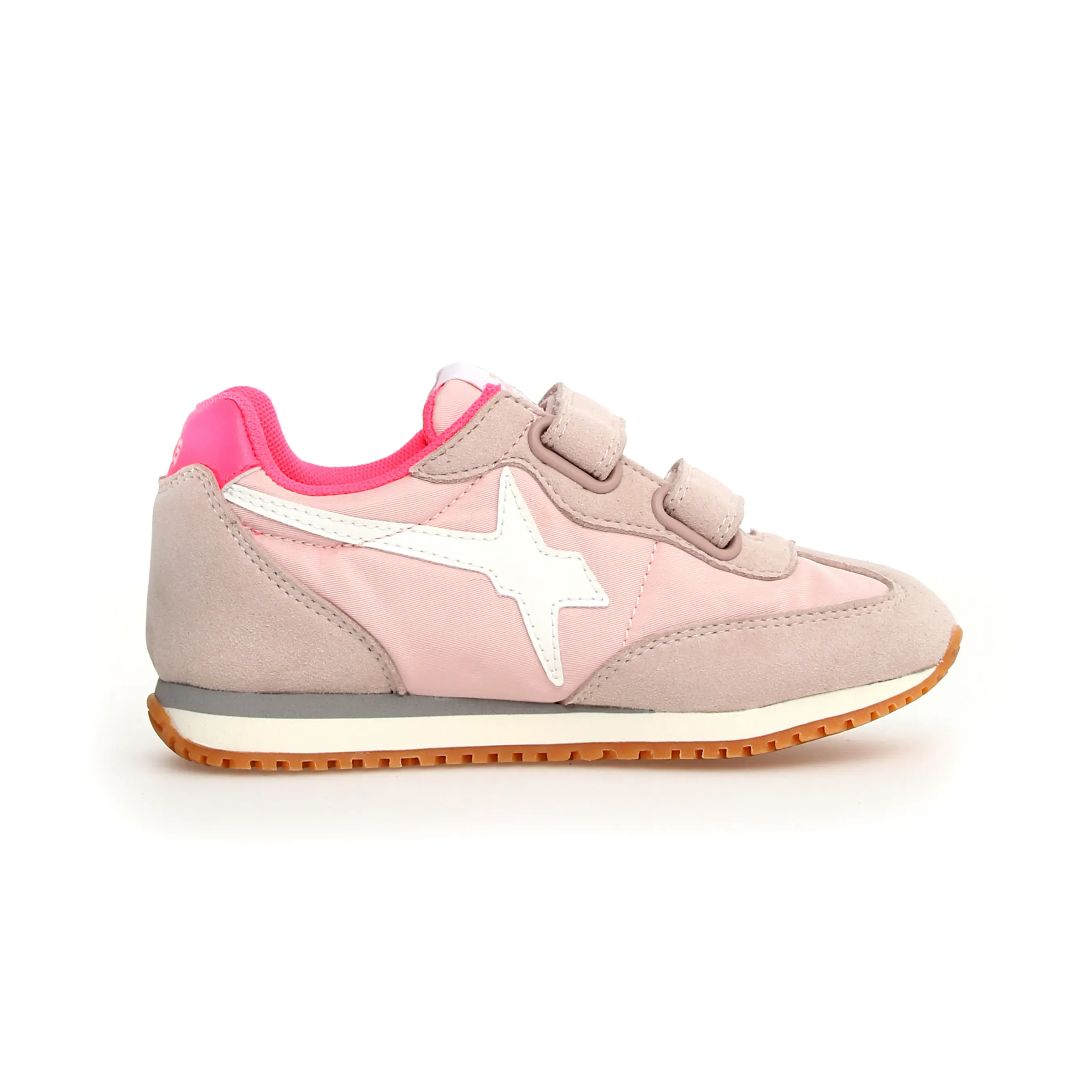 W6YZ Girl's Samoa Vl-J Casual Shoes - Cipria / White / Fuchsia Fluo move around
