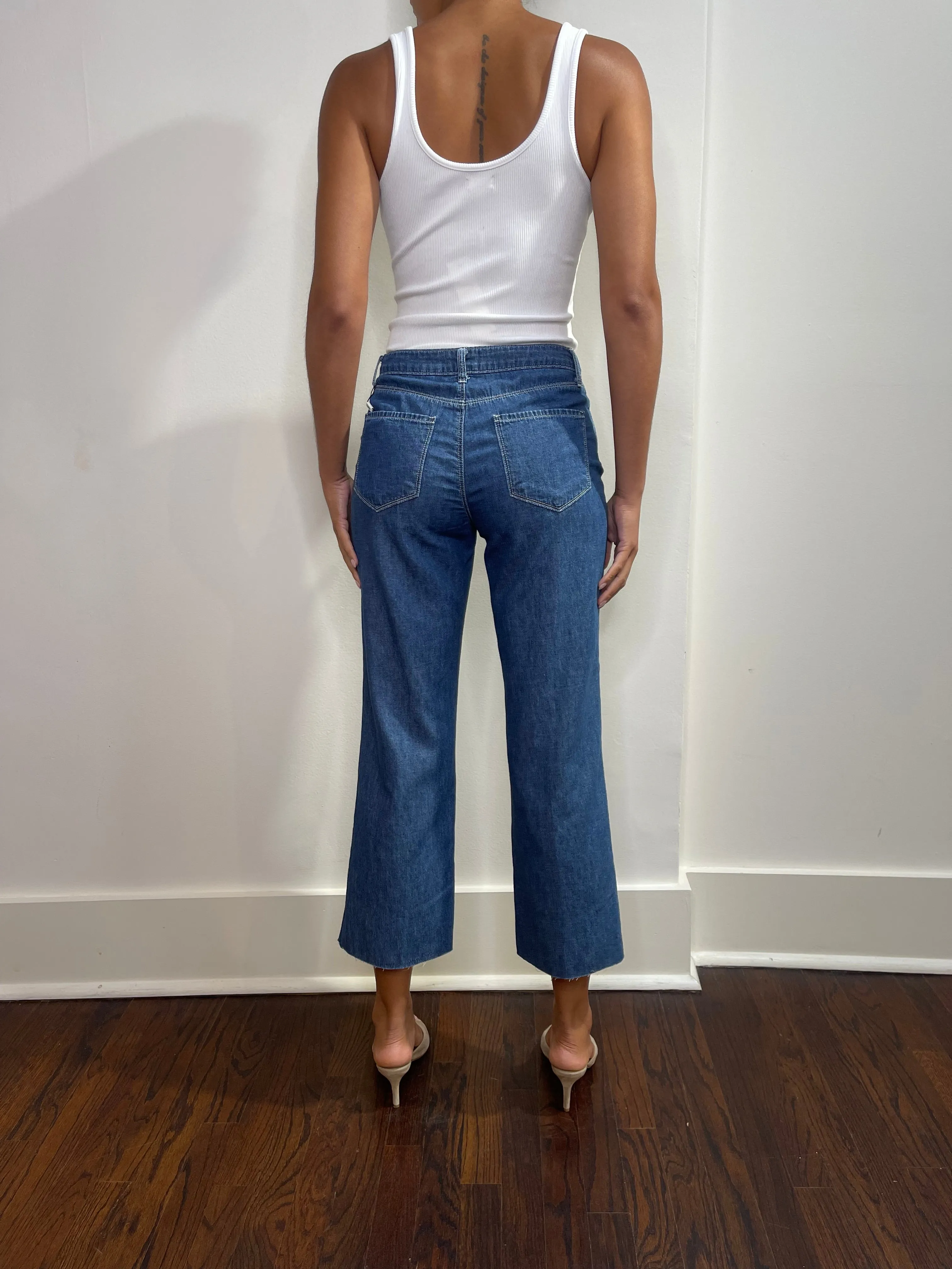 Wanda High Rise Crop Wide Leg party ready