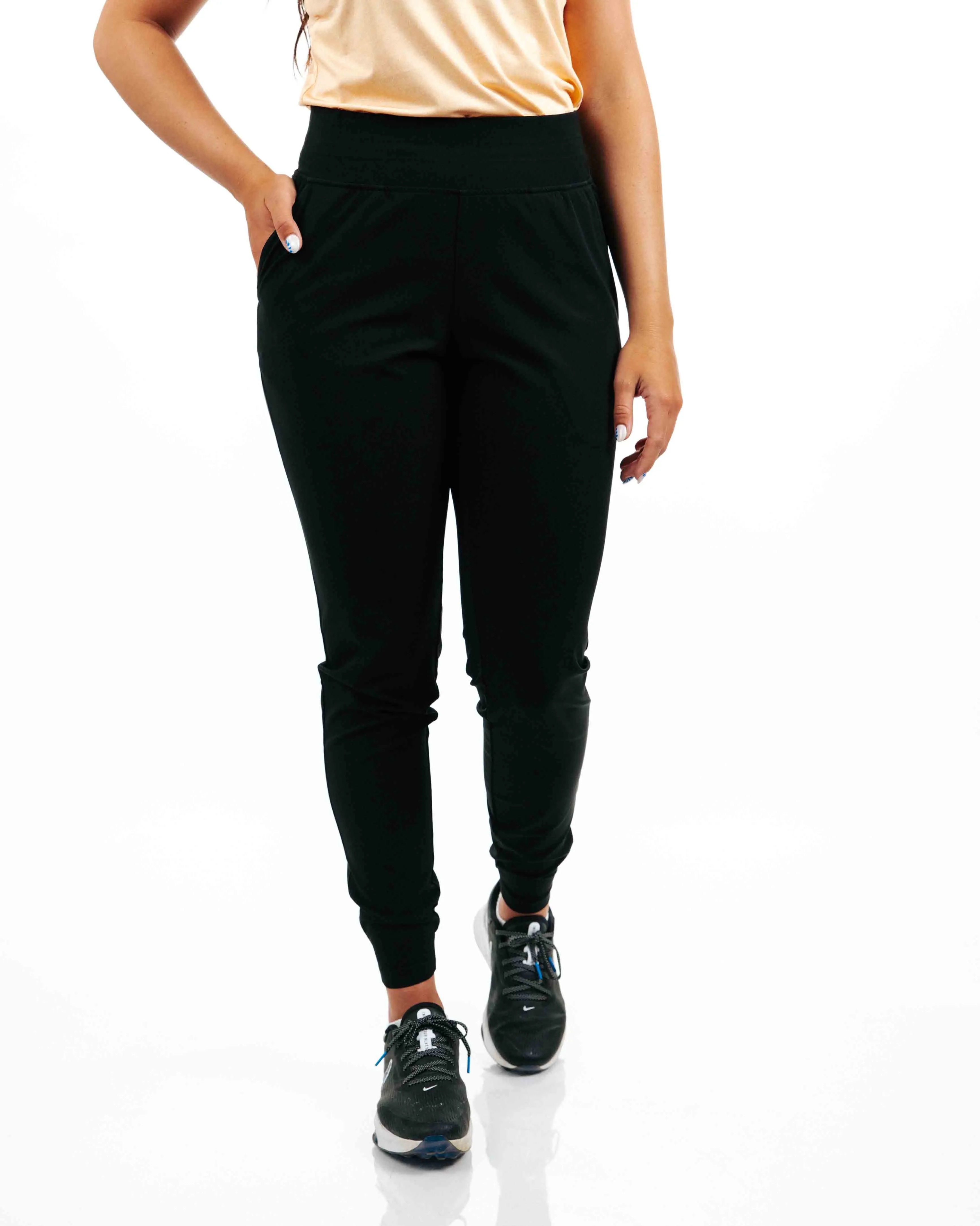 Women's Black Jogger fast dry