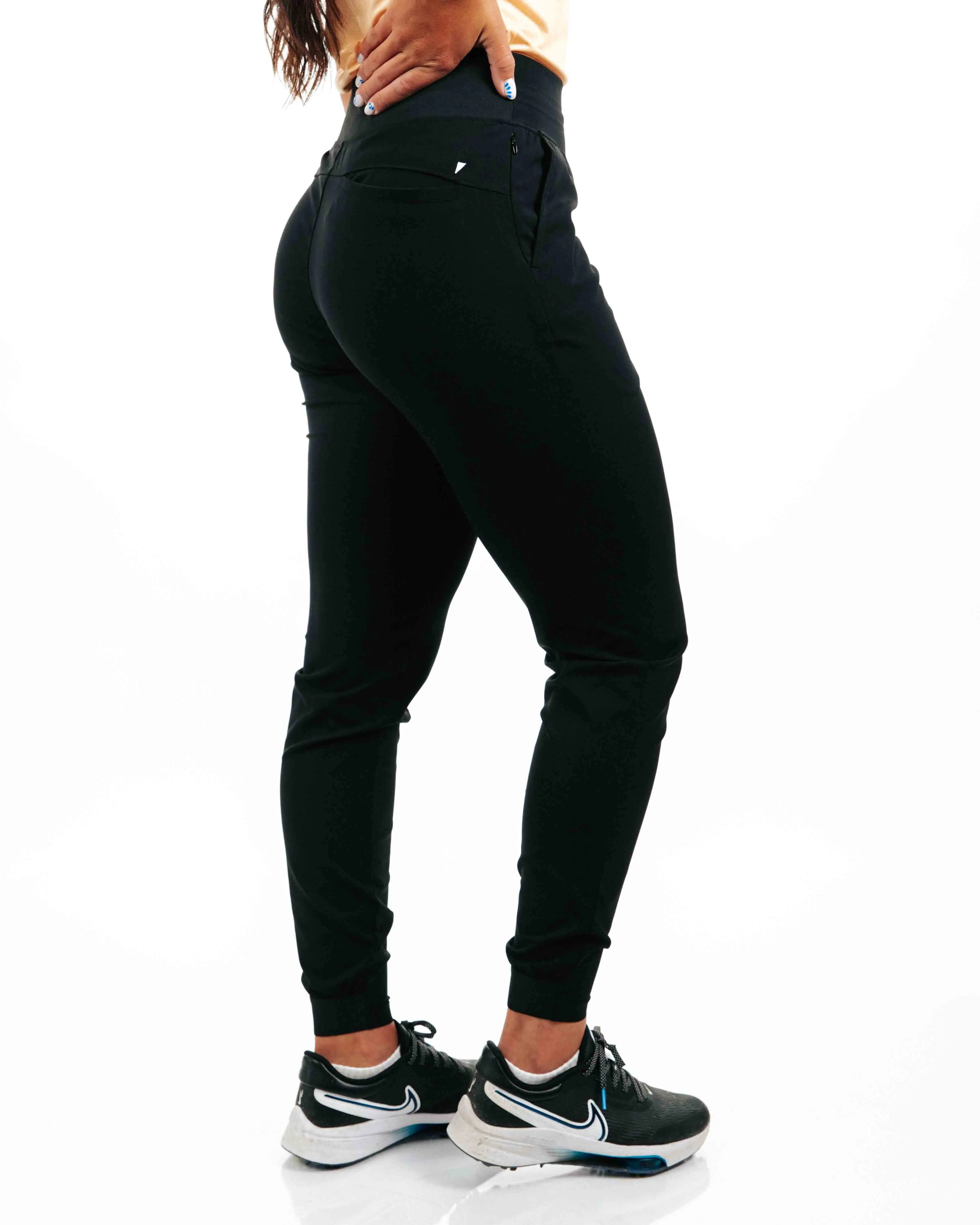 Women's Black Jogger casual dinners